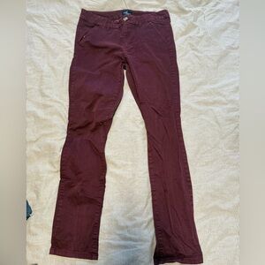 American Eagle Outfitters Maroon Stretch Pants